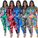 Autumn Long-sleeved Fashion Print Casual Suit