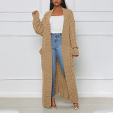 Fashion Sexy Casual Long Sleeve Long Sweater Jacket