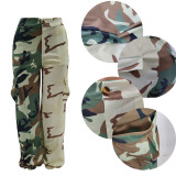 Fashion Two-color Camouflage Large Pocket Casual Pants
