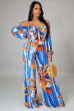 Sexy Tube Top Fashion Print Jumpsuit
