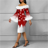 Fashion Christmas Wrap Dress