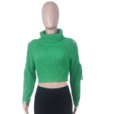 Pullover Turtleneck Versatile Knitted Sweater