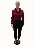 Autumn And Winter Splicing Sweatshirt Hooded Casual Sports Suit