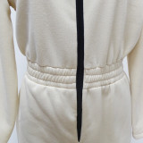 Long-sleeved Zipper Warm Women's Jumpsuit