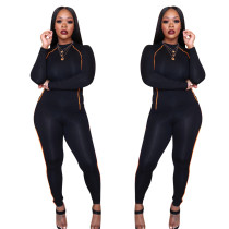 Sports Casual Solid Color Long-sleeved Trouser Suit