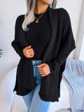 Autumn And Winter Casual Loose Plus Size Cardigan Sweater Coat