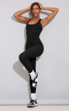 Sleeveless Backless Waist Sports Yoga Jumpsuit