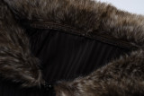 New Fashion Fur Collar Slim Zipper Cardigan Jacket
