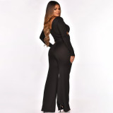 Autumn And Winter New Solid Color Waistless Jumpsuit