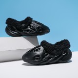 Couples Wear Thick-soled Cotton Wool Slippers Outdoors