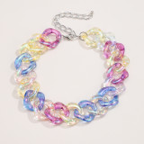 Fashion Color Acrylic Cool Clavicle Necklace