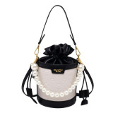 Fashion Pearl Shoulder Bucket Bag