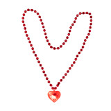 Valentine's Day Bead Chain Love LED Light Glow Necklace