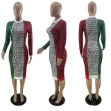 Trendy Striped Print Colorful Dress