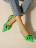 Fashion Chain Pointed Toe Pumps