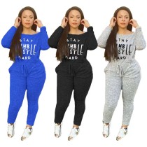 Long Sleeve Sexy Print Sports Jumpsuit