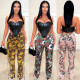 Summer Casual Lace-up Camouflage Pants