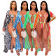 Fashion Explosive Print Cape Swimsuit