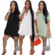 Trendy Loose A-Line Shirt Dress