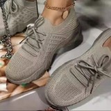 New Arrival Plus Size Comfortable Lace Up Platform Shoes Casual Women's Fashion Sneakers