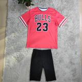 Bulls Jersey Women's Loose Casual Basketball Uniform Set