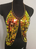 Sexy Hot Sale Handmade Sequined Vest Chain