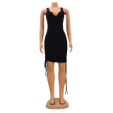 Sexy Bodycon Ribbed Sleeveless Dress