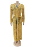 Fashionable Sunscreen Blouse Beach Dress Knitted Cardigan Cape