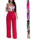 Fashion Camisole Top Tie Trousers Casual Suit