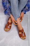 Summer New Wedge One-shaped Women's Sandals And Slippers