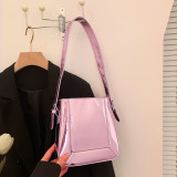 New Patent Leather Glossy Shoulder Underarm Bag