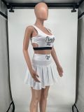 Tennis Uniform Letter Print Two-Piece Set