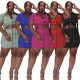 Solid Color Button Tooling Fashion Casual Skirt Suit