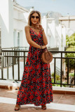 Sleeveless Sleeveless Printed Bohemian Dress