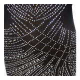 Fashion Mesh Hot Diamond Halter Neck Irregular Dress