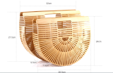 Trendy Rattan Holiday Straw Tote Bag
