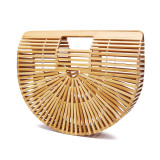 Trendy Rattan Holiday Straw Tote Bag
