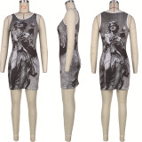 Fashion Print Tank Dress