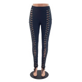 Fashion Signature Lace-up Pencil Pants