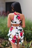 New Arrival Sleeveless Sexy Backless Print Jumpsuit