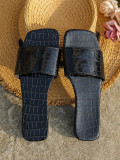 Plus Size Square Toe Open Toe Beach Sandals