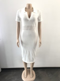 Long Fringed Stretch-knit Cutout Dress