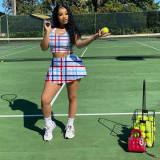 Fashion Ladies Printed Tennis Set