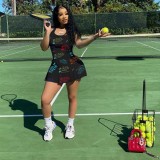Casual Printed Cute Tennis Dress
