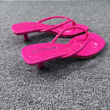 Fashionable Outerwear Flip Flops With High Heels