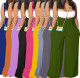 Wrapped Chest Suspenders Wide-Leg Pants Drawstring Two-Piece Set