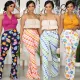 Fashion Print Flare Casual Pants