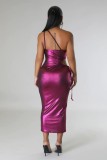 Sexy Babes Backless Sling Pack Hip Dress