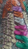Fashion Plus Size Colorful Platform Herringbone Wedge Thong Beach Sandals