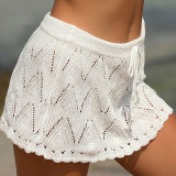 Sexy Knitted Hip Package Holiday Sunscreen Beach Skirt Miniskirt